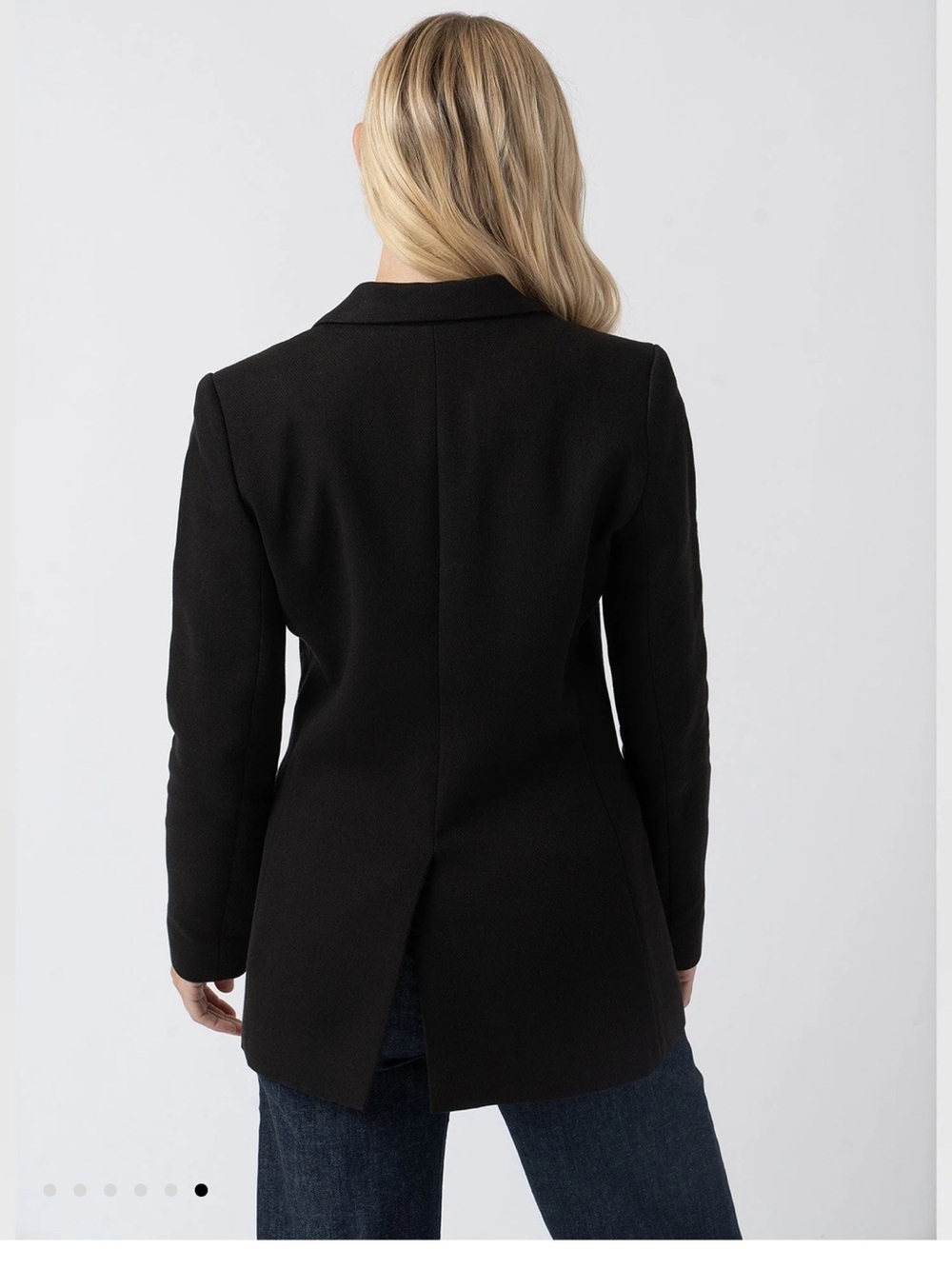 Saint+Sofia. Cambridge Crepe, Black Double-Breasted Blazer. Excellent condition - Picture 11 of 16